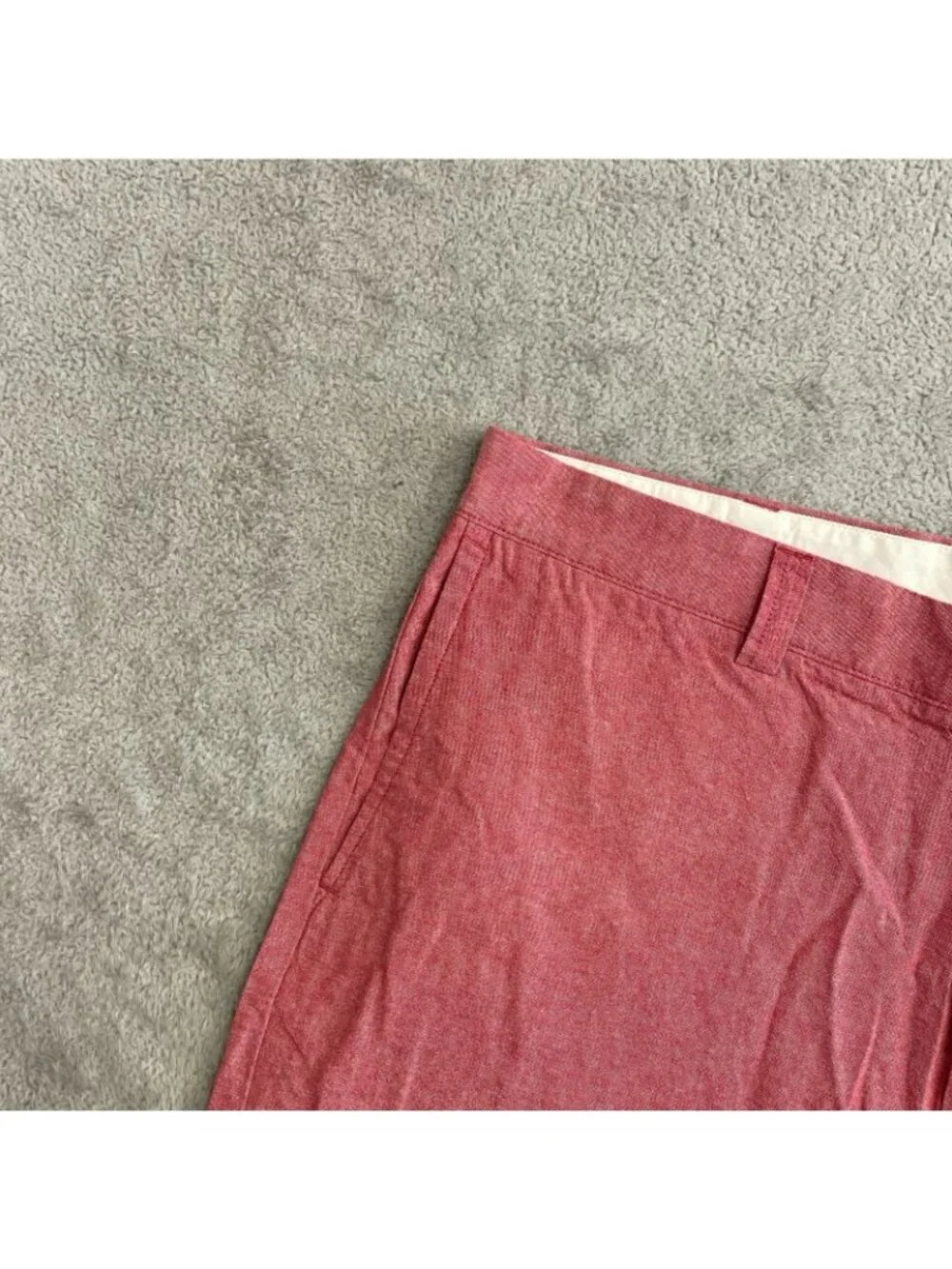 J. Crew Men's 36 Gramercy Red Cotton Shorts Casual Summer Wear P0271